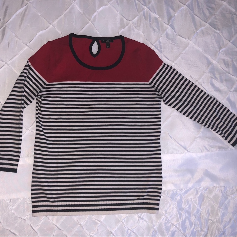 Talbots striped sweater